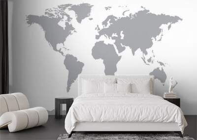 Illustration of world map. Travel agency concept Wall mural