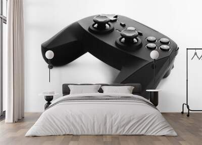 Modern video game controller isolated on white Wall mural