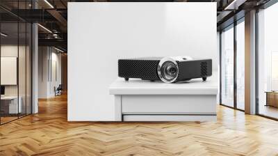 Modern video projector on white table indoors Wall mural