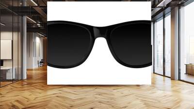 New stylish sunglasses isolated on white. Sun protection Wall mural