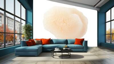 One fresh raw scallop isolated on white Wall mural