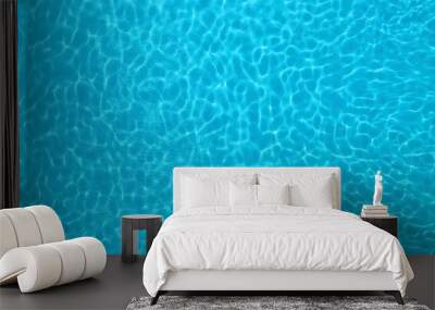 Pure water with ripples in swimming pool Wall mural