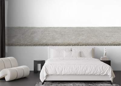 Stylish soft beige carpet isolated on white Wall mural