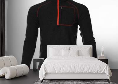 Thermal underwear long sleeve shirt isolated on white. Winter sport clothes Wall mural