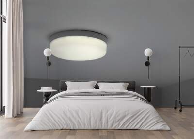 White modern lighting on ceiling in room Wall mural