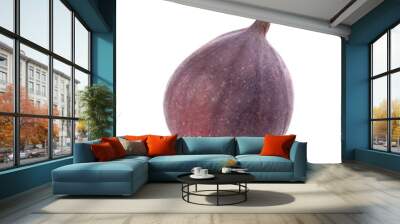 Whole tasty fresh fig isolated on white Wall mural