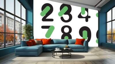 various kinds of custom vector numbers (26)  Wall mural