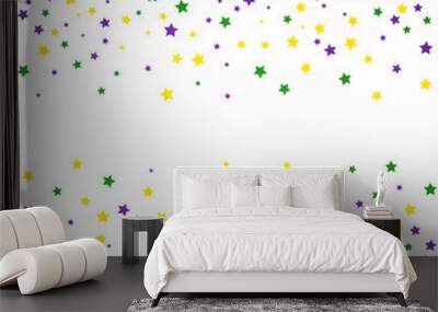 Mardi Gras background with stars. Vector illustration. Wall mural