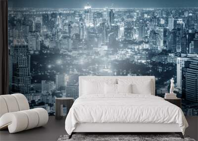 Business city skyline background. Wall mural