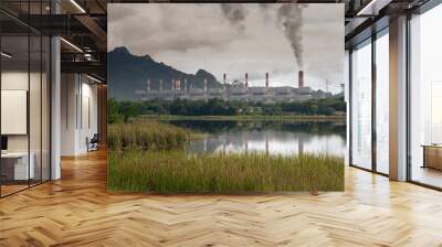 Mae Mo Power plant in Lampang province, Thailand. Wall mural