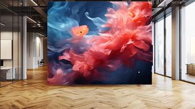 Underwater Coral Texture Background Wall mural