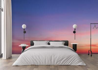 Blue dramatic sunset sky replacement for composition  Wall mural