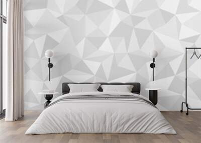 Seamless Vector Background from cells, triangles. Irregular Mosaic backdrop. Wall mural