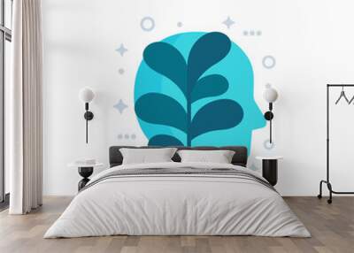 personal growth icon, vector art Wall mural