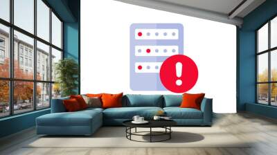 server crash, error vector icon Wall mural