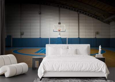 Basketball court in a school Wall mural