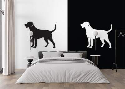 Pet dog icon symbol template for graphic and web design collection white background Wall mural