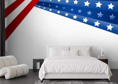 usa flag in style vector Wall mural