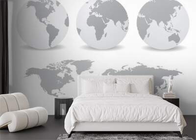 World map Wall mural