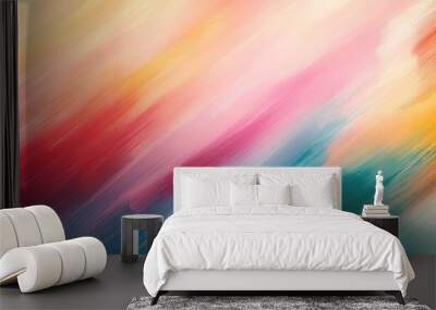 Abstract background featuring a blurred texture created with vibrant paint colors Wall mural