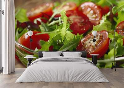 Fresh tomato in a nutritious salad Wall mural