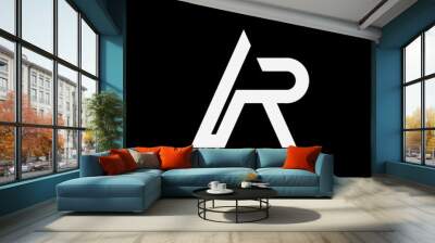 Initial AR monogram logo template design Wall mural