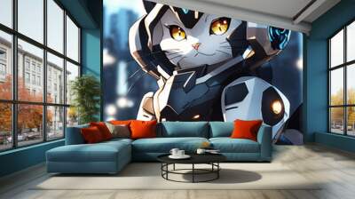 robot cat  Wall mural