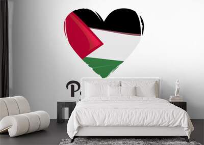 Palestine Independence Day. Save Gaza, Save Humanity vector background, poster, slogan, t-shirt design isolated on white background. National holiday. Vector illustration Wall mural