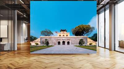 Thang Long Citadel Royal as a world heritage famous in Ha Noi, Vietnam Wall mural