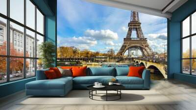 The Eiffel Tower in Paris, France Wall mural