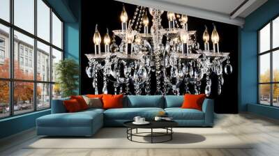 Contemporary glass chandelier Wall mural