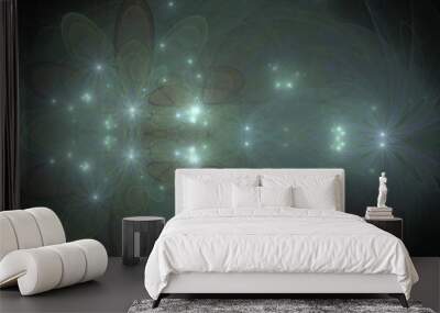 Imaginatory fractal abstract background Image Wall mural