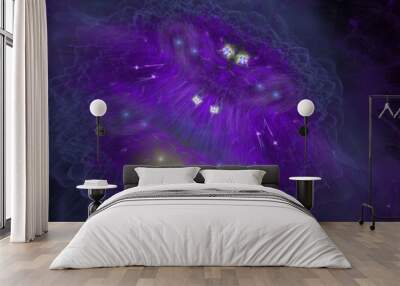 Imaginatory fractal abstract background Image Wall mural