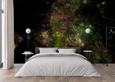 Imaginatory fractal abstract background Image Wall mural