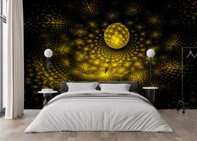 Imaginatory fractal abstract background Image Wall mural