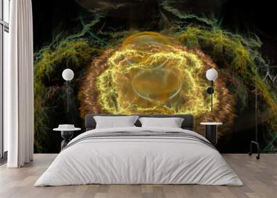 Imaginatory fractal abstract background Image Wall mural