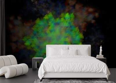 Imaginatory fractal background Image Wall mural