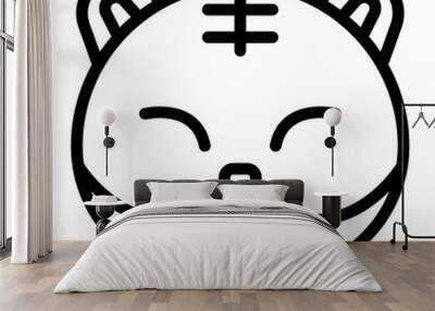 emoticon Wall mural