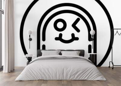 emoticon Wall mural