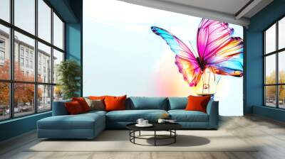 Good idea, butterfly inspiration, creative illustration, brainstorm and idea wallpapers Wall mural