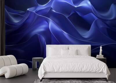 Abstract background, mysterious, dark, midnight blue background Wall mural