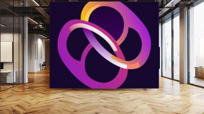 abstract logo Wall mural