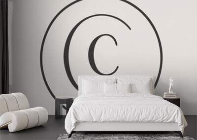 letter c logo Wall mural