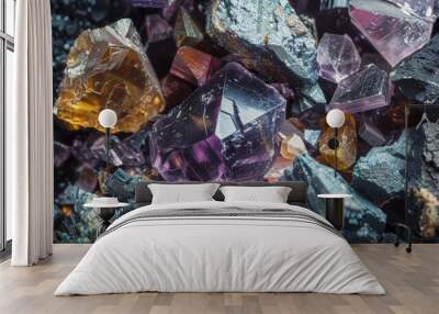 A small heap of minerals mined from a rare earth site. Wall mural