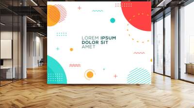 Modern vector graphic of abstract background design template Wall mural