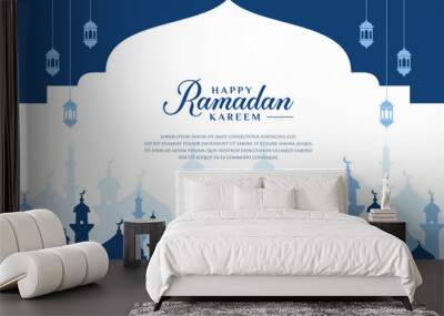 Vector graphic of ramadan kareem background, suitable for banners, greeting cards, flyers, invitations, poster designs. Wall mural