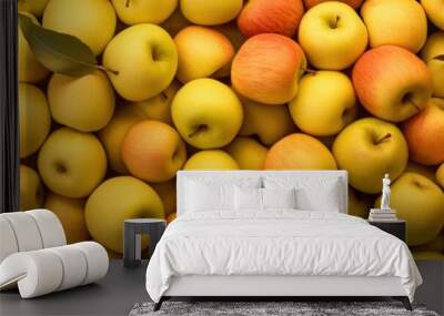 A Bountiful Harvest of Golden Apples Wall mural