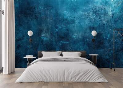 Abstract Blue Concrete Texture Wall mural