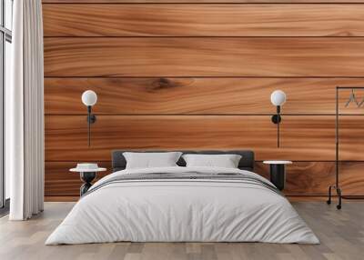 Close-up of a Smooth Wooden Surface Wall mural