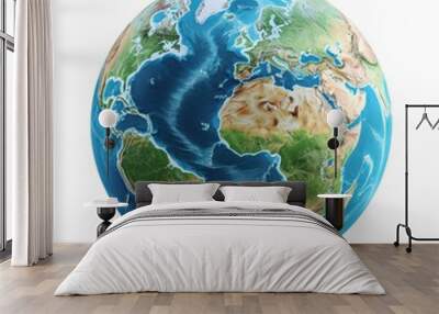 Earth Globe Model Wall mural